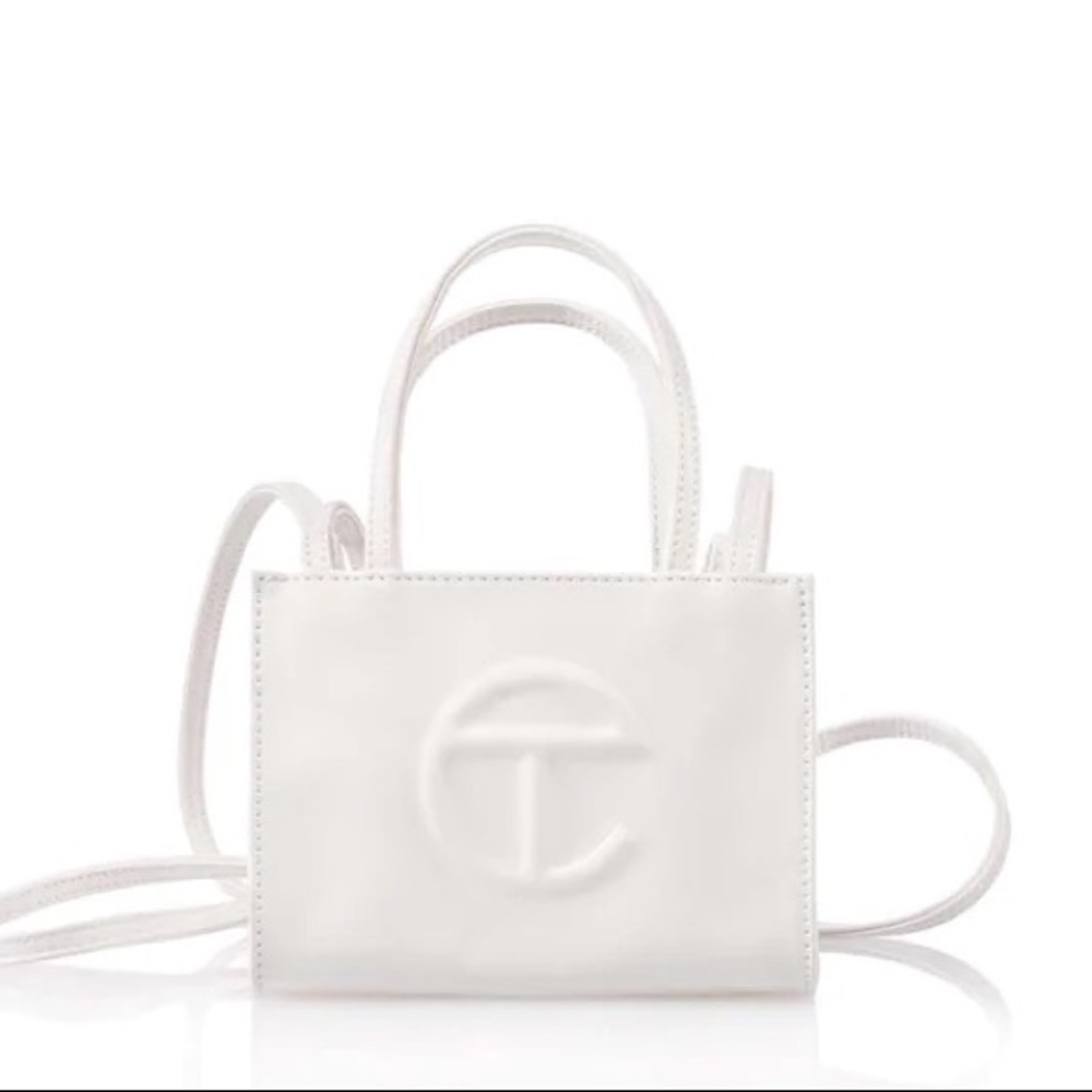 Telfar Small White Shopping Bag